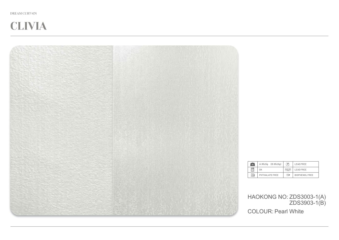 Clivia Dream Curtain supplier fabric sheet