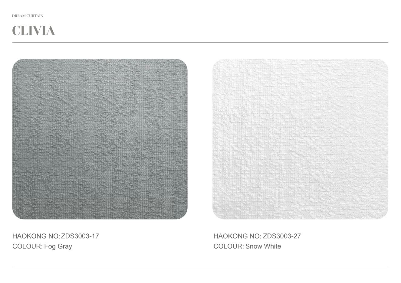 Clivia Dream Curtain supplier fabric sheet