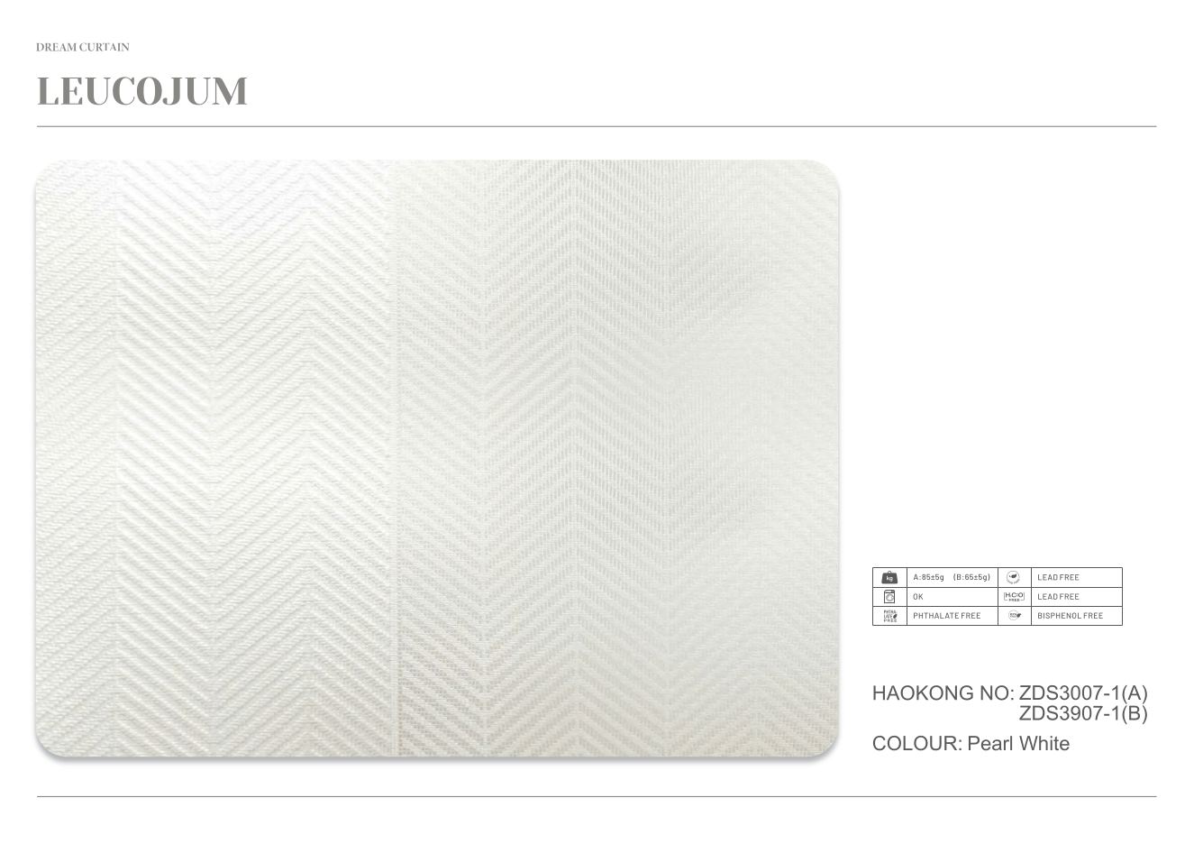Leucojum Dream Curtain supplier fabric sheet