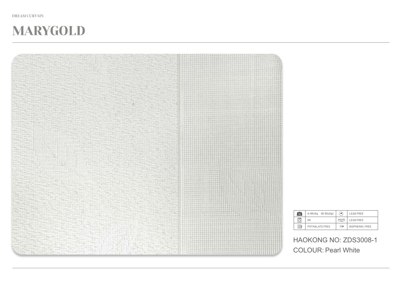 Marygold Dream Curtain supplier fabric sheet